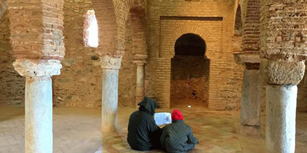 Imagen del interior del Castillo-Mezquita de Almonaster.