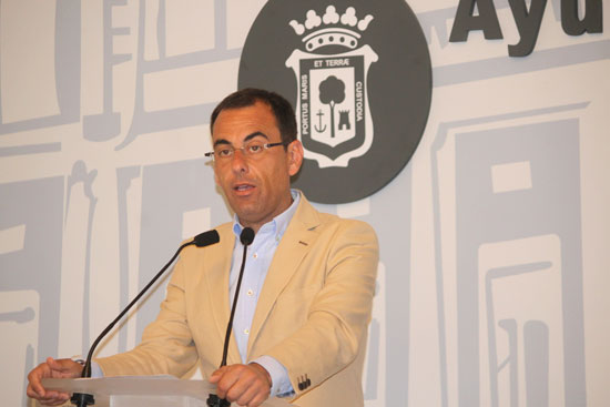 Ángel Sánchez durante su comparecencia el pasado miércoles.